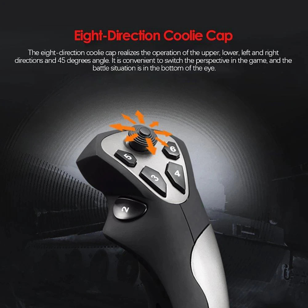 Flight Simulator Gamepad Controller PC Flight Simulation Cockpit Stick for PC/Desktop Game Accessories