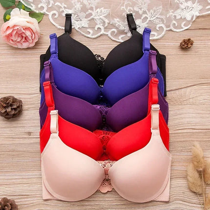 Sexy lace Women's underwear The anterior Y type beauty bra smooth thin girl underwear