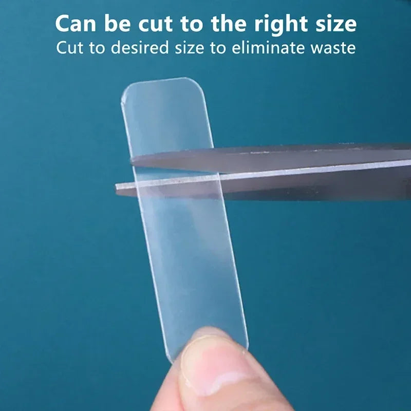 300Pcs Double Sided Adhesive Tape Nano Reusable Super Strong Transparent Wall Stickers WaterProof Widely Used Wall Mount Sticker