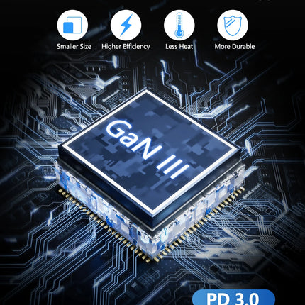 LENCENT 65W/100W GaN International Travel Adapter with 2USB 3 Type C GaN Fast Charging Adapter with EU AU US UK Plug for Travel