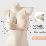 Flat Chest Solution Bra for Women Thickened Push Up Cups No Steel Ring Seamless Invisible Lift Small Chest Enhancement B C Cup