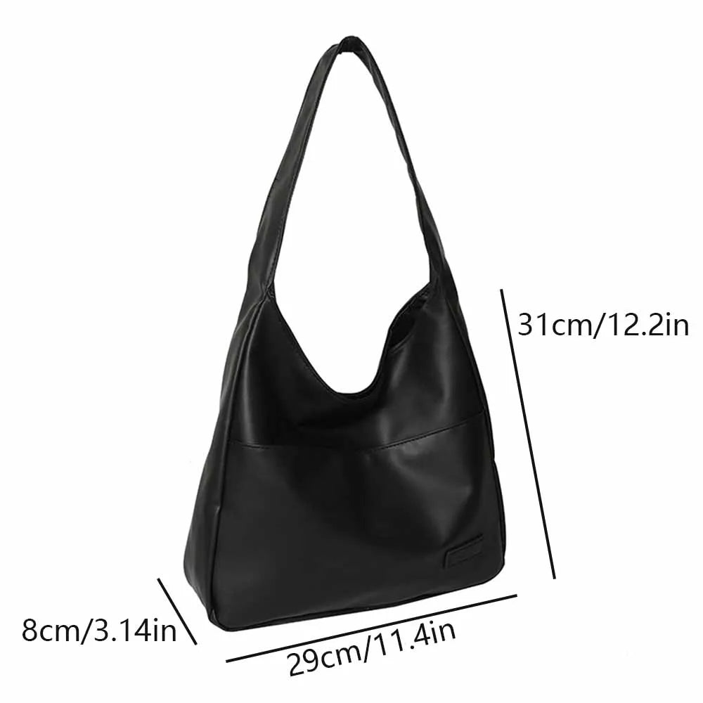 Fashionable and Minimalist Retro Shoulder Bag, Handbag, Casual Commuting Trend, Large Capacity Tote Bag-zmt