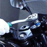 24/72 Tooth Quick Ratchet Wrench 1/2 1/4 3/8 3 Size Flying Wrenches Two-way Socket Wrench Repair Tools for for Vehicle Bicycle