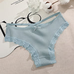 4PCS Women's Cotton Briefs Sexy Female Underpants Elasticity Comfortable Underwear Panties Lingerie S-XL  Solid Color Intimate