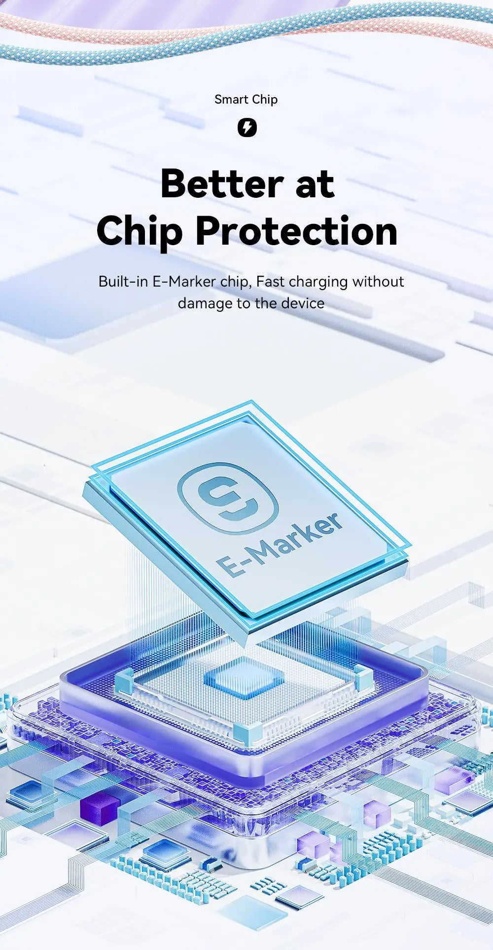 Essager 100W USB Type C To USB C Cable 5A PD Fast Charging Cable Type C Wire For Xiaomi Samsung Huawei Oppo Oneplus Macbook iPad