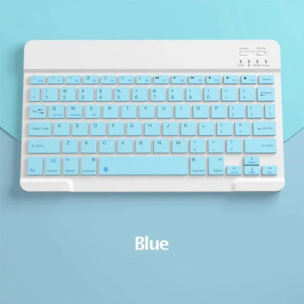 Spanish/English Bluetooth Keyboard 10 inch for iPad Air Pro Wireless Rechargeable Keyboard for Phone Tablet Laptop Universal
