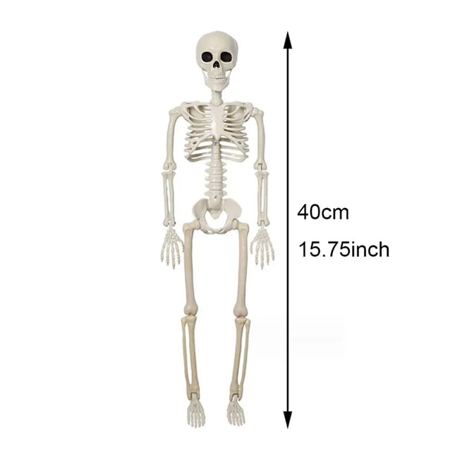 40cm Halloween Human Shape Skeleton,Posable Skeleton,Human Shape Bones,Halloween Herror Decorations,Haunted House Horror Props