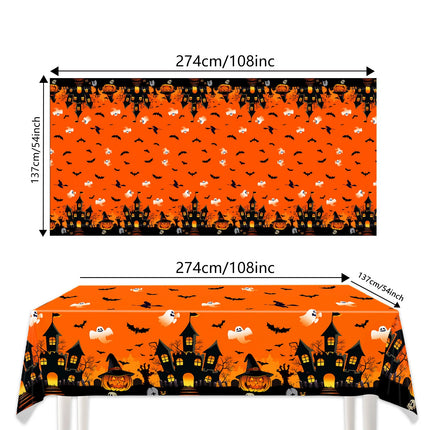 Halloween Ghost Party Decoration Disposable Tableware Balloon Banner Ceiling Door Hanging for Happy Hunting Halloween Supplies