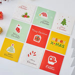 12/16/24 PCS Random Christmas Greeting Card Kids Mini Blessing Greeting Cards Envelope New Year Postcard Gift Card Xmas Party