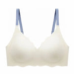 Sexy Seamless Bras For Women Wire Free Push Up Brassiere V Neck Bralette Women's Glossy Soft Underwear Female Lingerie Intimates