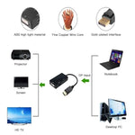 Displayport DP TO DVI VGA HDTV 3IN1 Adapter Converter Cable For Projector TV Computer Laptop PC