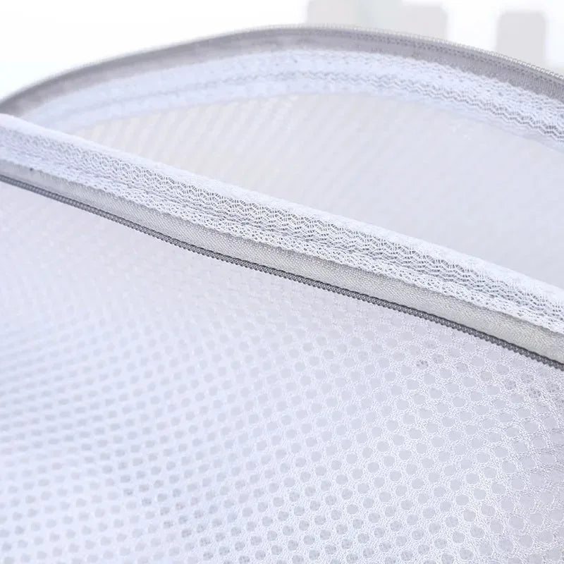 Mesh Laundry Bag Washing Machine Shoes Bag with Zips Travel Shoe Storage Bags Protective Clothes Storage Box Organizer Bags