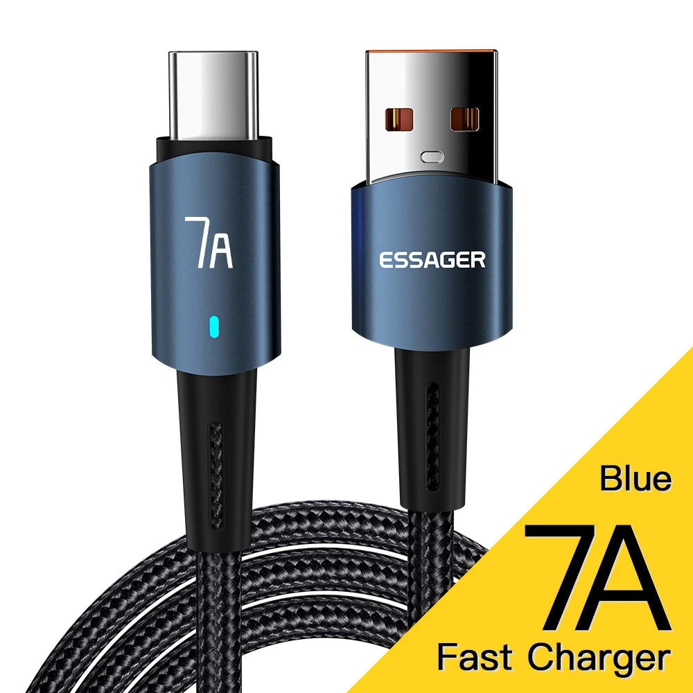 Essager 100W USB Type C To USB C Cable For Xiaomi Huawei P30 P40 Pro 5A Fast Charging Wire Data Cord For Samsung S21 Ultra S20
