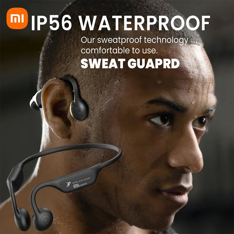 Xiaomi A18 Bone Conduction Earbuds Neckband Wireless Bluetooth 5.3 TWS Over Ear Earphone IP56 Waterproof Sport Headset With Mic