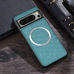 for Magsafe Fabric Cloth Case for Google Pixel 9 8 7 6 Pro XL 7A 8A 6A Magnetic Wireless Charging Slim Cover for Pixel 9Pro 8Pro