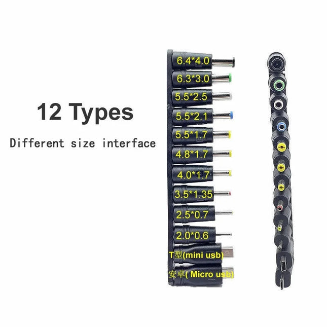 12 in 1 USB 5V to DC Power Cable Universal USB to DC Jack Charging Cable Power Cord Plug Connector Adapter 5.5 x 2.5mm Plug