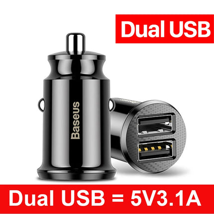Baseus USB Car Charger Quick Charge 4.0 QC4.0 QC3.0 PPS SCP 5A PD Type C 30W Fast Car USB Charger For iPhone Xiaomi Mobile Phone