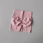 Summer High-Waist Women's Yoga Shorts Breathable Fitness Butt Lift Sports Running Shorts Cycling Push-Up Workout Gym Shorts