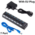 7 port with EU PLUG