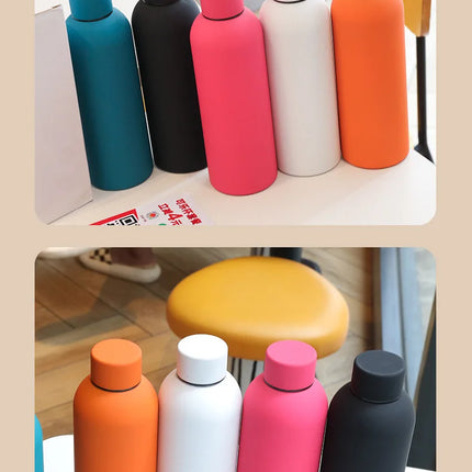 Lilo&stitch Insulated Cup Angel Sports Small Mouth Bottle Colour Double-layer Vacuum Stainless Steel Cola Coffee Frosted Bottle