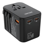 Black 65W GaN 1U2C / Universal Plug