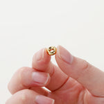 14K/18K Gold Plated 10-30Pcs 3/4/5/6/8mm Spacer Beads for DIY Necklace Bracelet Jewelry Making Supplies Accessories Wholesale