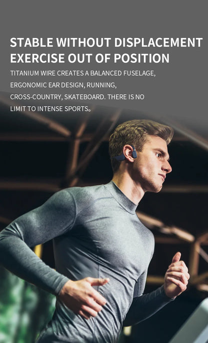 #Sanag A5X Bone Conduction Wireless Sport Headphones Bluetooth Open Ear Design Earphone 3D Stereo Sound Headset