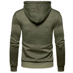 Men's Hoodie Black White Army Green Red Hooded Color Block Fleece Cool Casual Winter Clothing Apparel Hoodies Sweatshirts