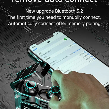M25 TWS Wireless Headphones Earphones Bluetooth Touch Control Noise Reduction Stereo Waterproof Earbuds Headsets With Microphone