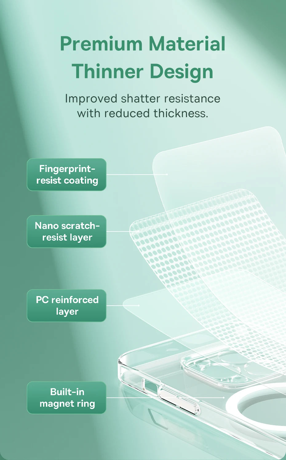 Baseus Magnetic Phone Case for iPhone 15 14 13 12 11 Pro Max Wireless Charging Cover For iPhone 15 14 Pro Max Magnet Clear Case