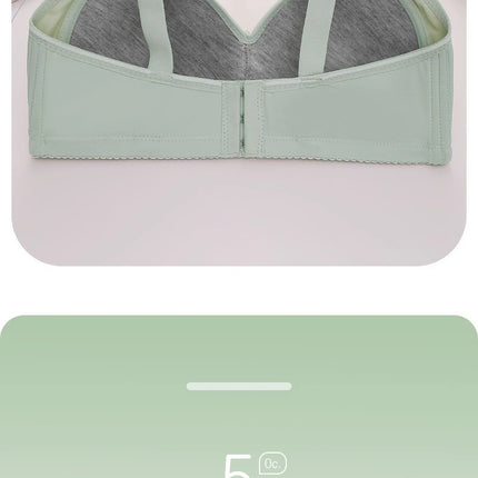Sexy Lace Flower Surface Women Bra Four Rows Of Three Buttons No Steel Ring Large Size Underwear Skin-Friendly And Soft Lingerie