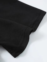 Men's Summer Casual Loose Size 100% Cotton Letter Print Round Neck Short Sleeve T-shirt Top