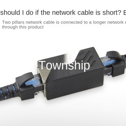 New RJ45 Connector Cat7/6 Ethernet Adapter Gigabit Interface Network Extender Convertor For Extension Cable Female to Female