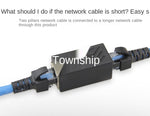 New RJ45 Connector Cat7/6 Ethernet Adapter Gigabit Interface Network Extender Convertor For Extension Cable Female to Female