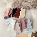 2024 New Winter  Cashmere Wool Women Socks  Casual japanese fashion Solid Color Thicker Long Sock Girls Thermal Warm Crew Sock