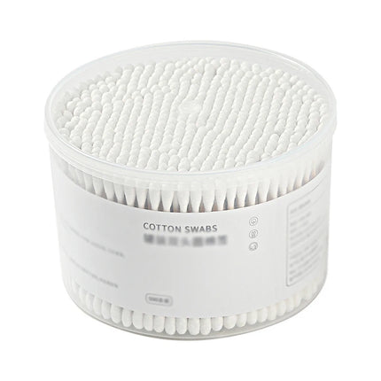 500PCS Disposable Cotton Swab Box With Double End Round Head For Makeup And Makeup Removal Daily Cleaning Pet Care Multi-purpose