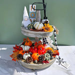 9pcs Random Mixed Mini Artificial Halloween Pumpkin Decor Simulation Vegetable DIY Craft  Home Party Decoration Prop