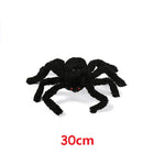 150/200cm Black Scary Giant Spider Huge Spider Web Halloween Decoration Props Haunted House Holiday Outdoor Giant Decoration