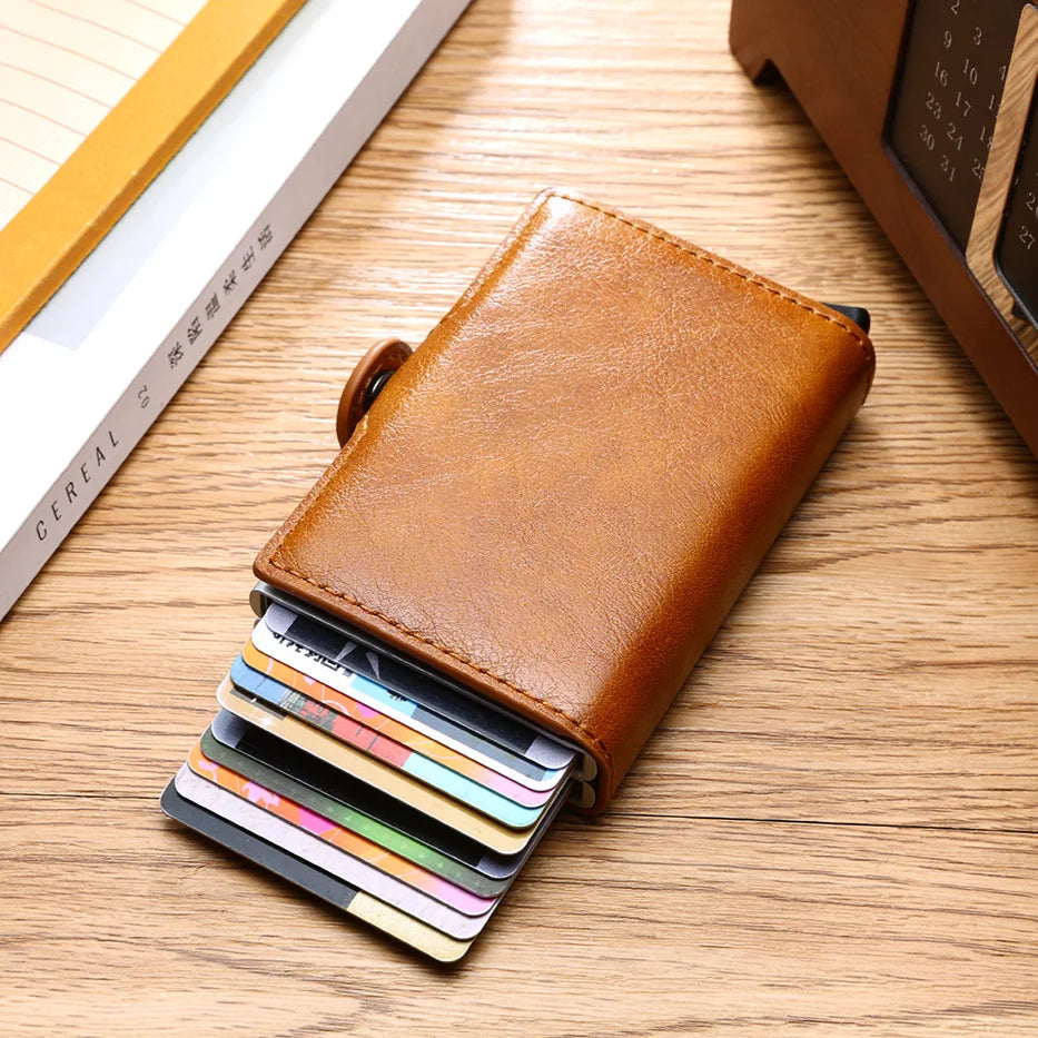 Rfid Men Card Wallets Mini Wallet 14 Card Holders