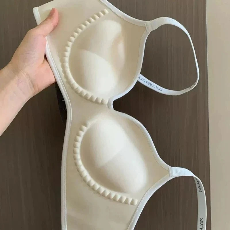Wireless Push Up Bra A-C Cup Seamless Invisible Bralette w/ 3D Pads Anti-Sagging Comfort for Small Chest No Trace Underwear