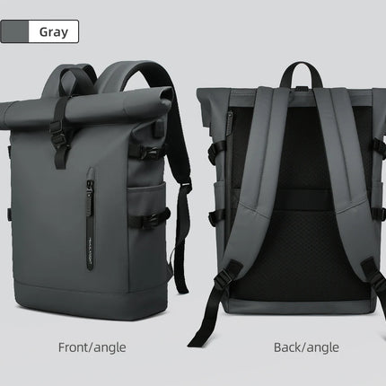 HK Expandable Travel Backpack Men Large Capacity Waterproof 15.6” Laptop Bag Hiking Rucksack Cycling Daypack Bag with USB Port