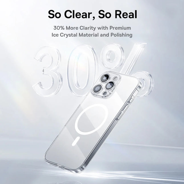 Baseus Magnetic Case for iPhone 16 15 14 Pro Max for MagSafe Wireless Charging PC Case for iPhone 13 12 11 Pro Max Funda Case