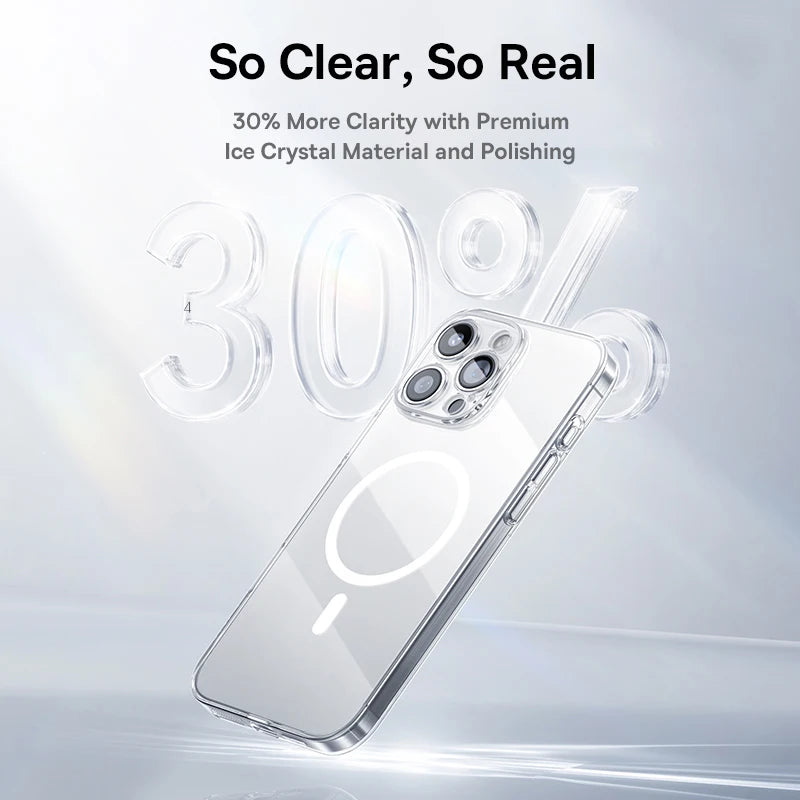 Baseus Magnetic Case for iPhone 16 15 14 Pro Max for MagSafe Wireless Charging PC Case for iPhone 13 12 11 Pro Max Funda Case