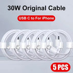 5Pcs USB C Cable / 2m