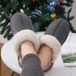 Comwarm Fluffy Winter Slippers For Women Furry Fuzzy Home Shoes Faux Fur House Plush Slippers Indoor Warm Comfy Mute Flats Slide