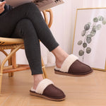 Comwarm Fluffy Winter Slippers For Women Furry Fuzzy Home Shoes Faux Fur House Plush Slippers Indoor Warm Comfy Mute Flats Slide