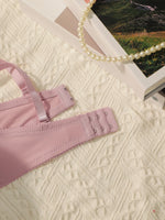 2sets Solid Underwire Lingerie Set Women Push Up Bra With Steel Ring Fashion Women Underwear Panty Everyday Bras Sets J2611