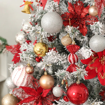 24Pcs 6CM Christmas Balls Decorations Hanging Christmas Tree Ornaments Pendants for Home Party Decor 2025 New Year Navidad Decor