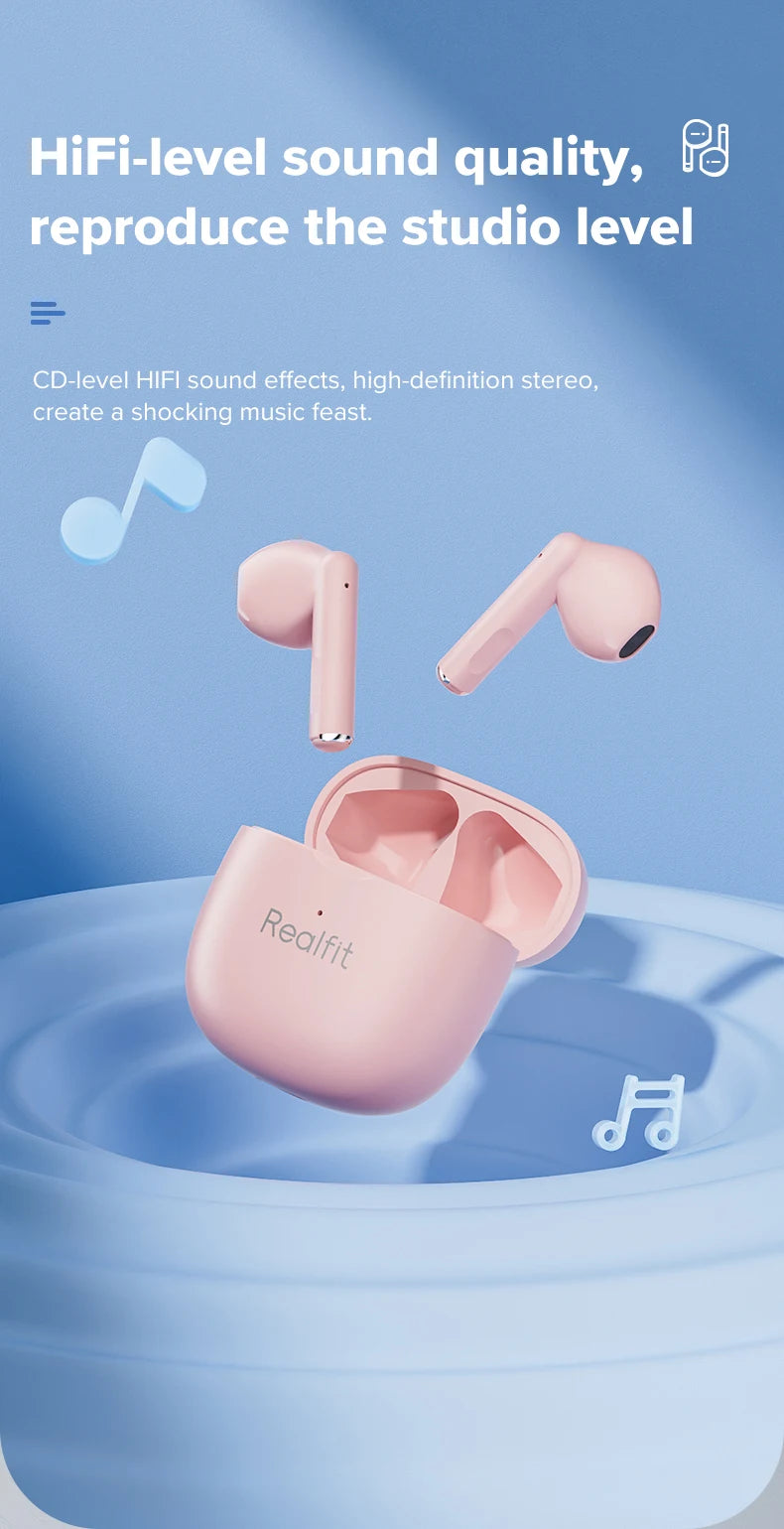 Realfit F1 Bluetooth Earphone Excellent HIFI Quality TWS Wireless Earbuds Wholesale for realme xiaomi