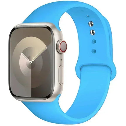 Silicone Band For Apple Watch strap 44mm 45mm 40mm 41mm 42-38mm 45 mm sport bracelet iwatch series 8 7 6 5 4 3 SE 9 Ultra 2 49mm